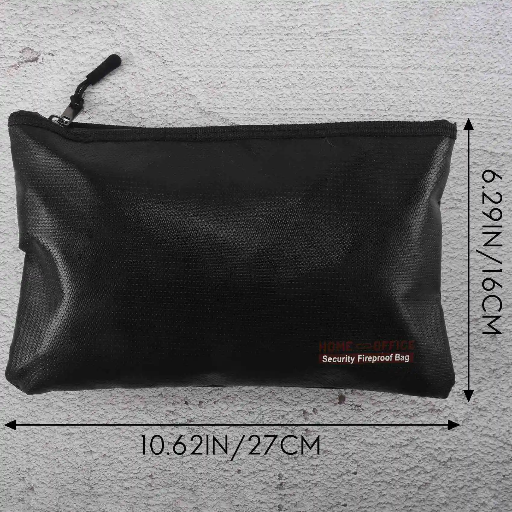 Fireproof Money Safe Document Bag. NON-ITCHY Silicone Coated Fire & Water Resistant Safe Cash Bag. Fireproof Safe Storage for Fi