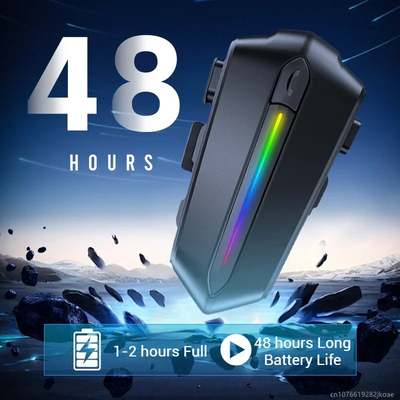 جديد C5S دراجة نارية خوذة سماعة رأس بخاصية البلوتوث IPX6 مقاوم للماء ذكي الحد من الضوضاء HiFi ستيريو HD هيئة التصنيع العسكري دعوة سماعات الموسيقى #3