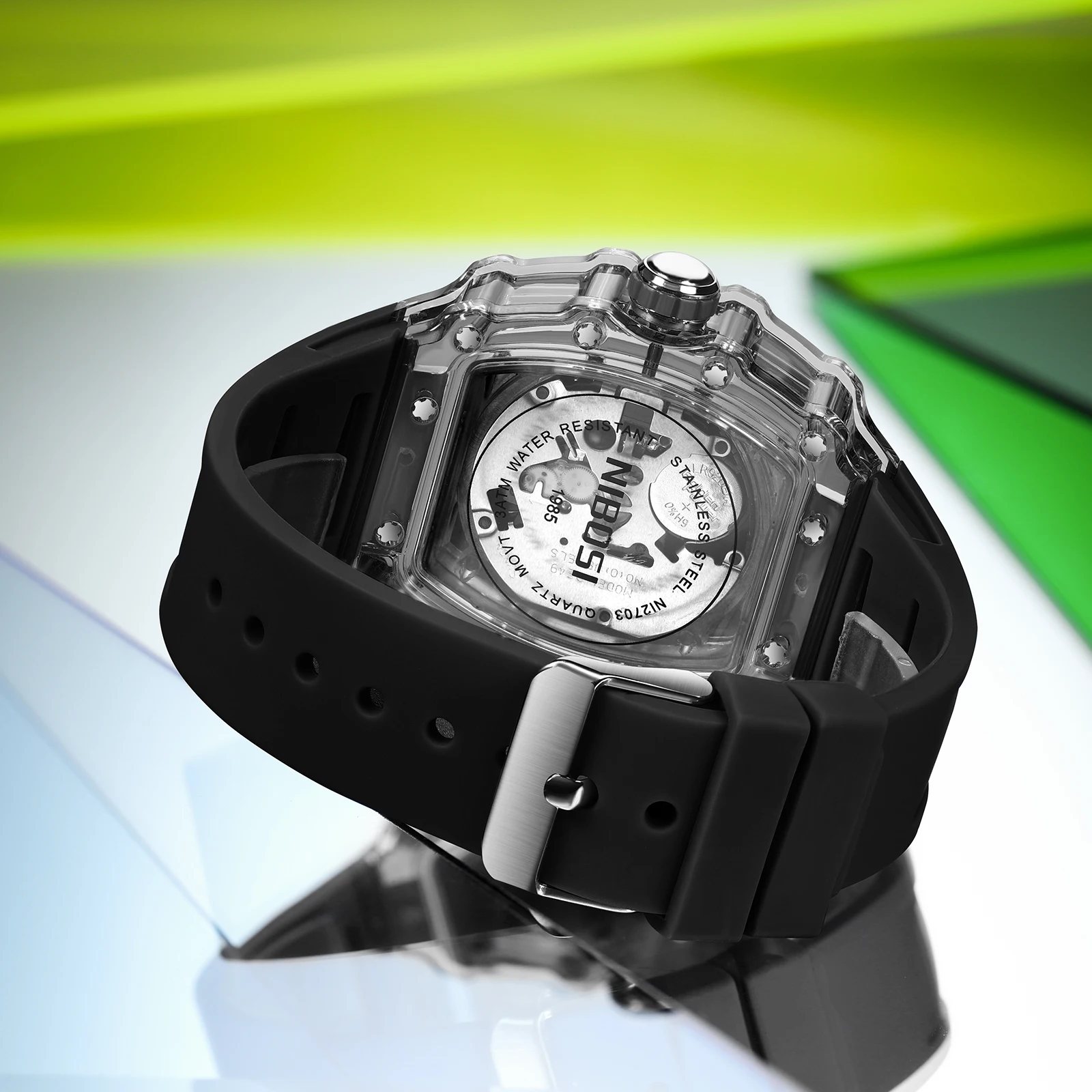 الرجال ريترو الشرير تونيو التناظرية الهيكل العظمي ساعة رياضية التناظرية موضة ساعة معصم الهيكل العظمي تونيو الساعات للرجال Reloj Hombre