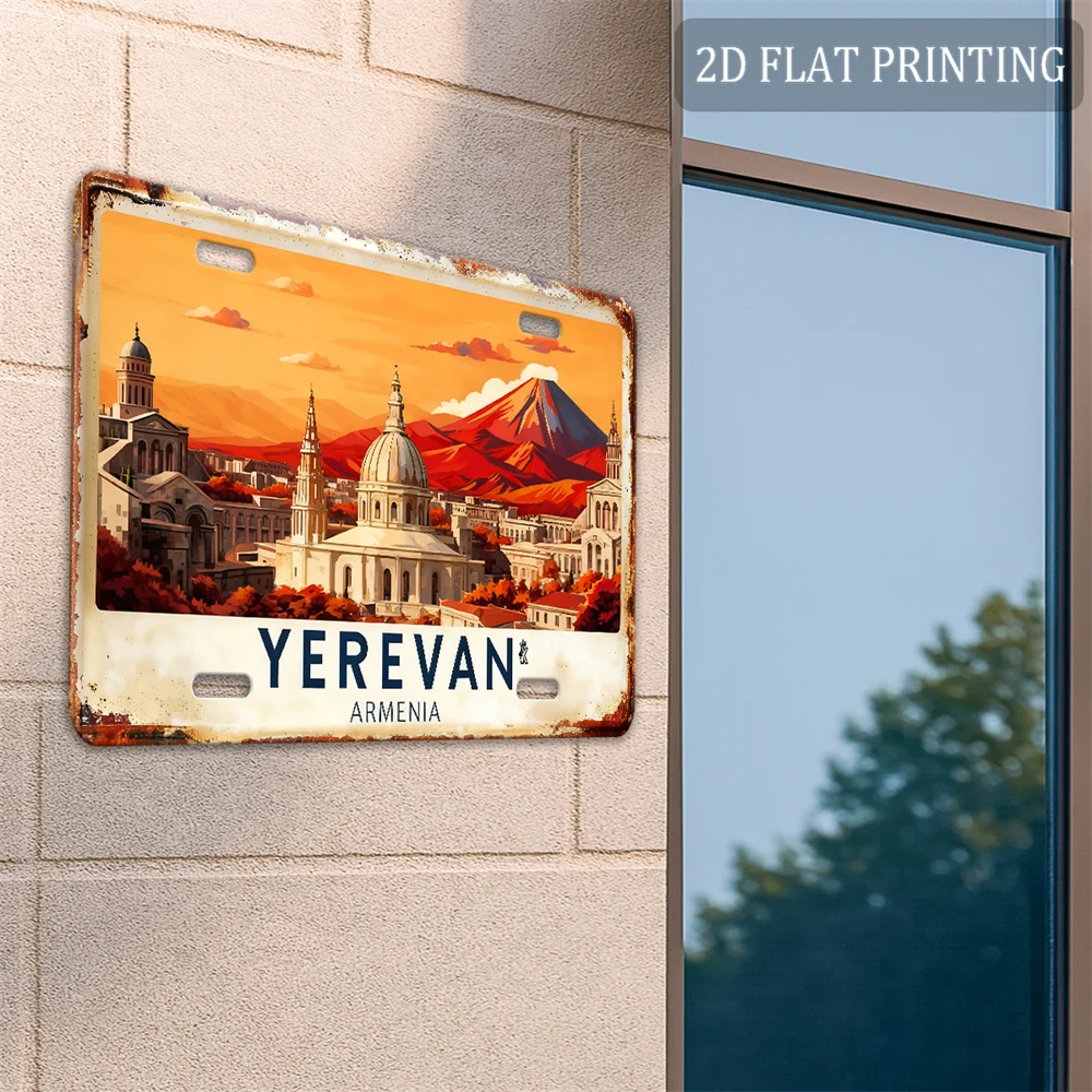 エレヴァン アルメニア都市風景ブリキ看板 - ヴィンテージ耐 - Home Decor Yerevan のレビューと価格