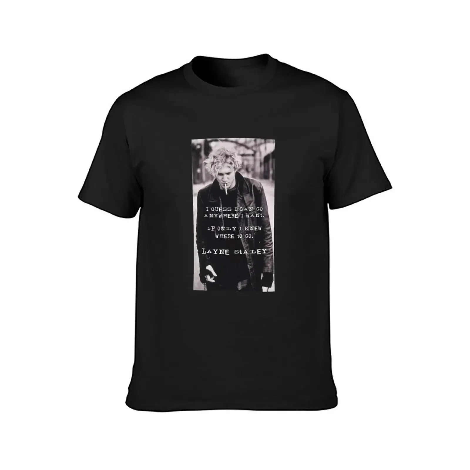 Layne Staley Walking T-Shirt graphic tee shirt heavyweights mens t shirts casual stylish