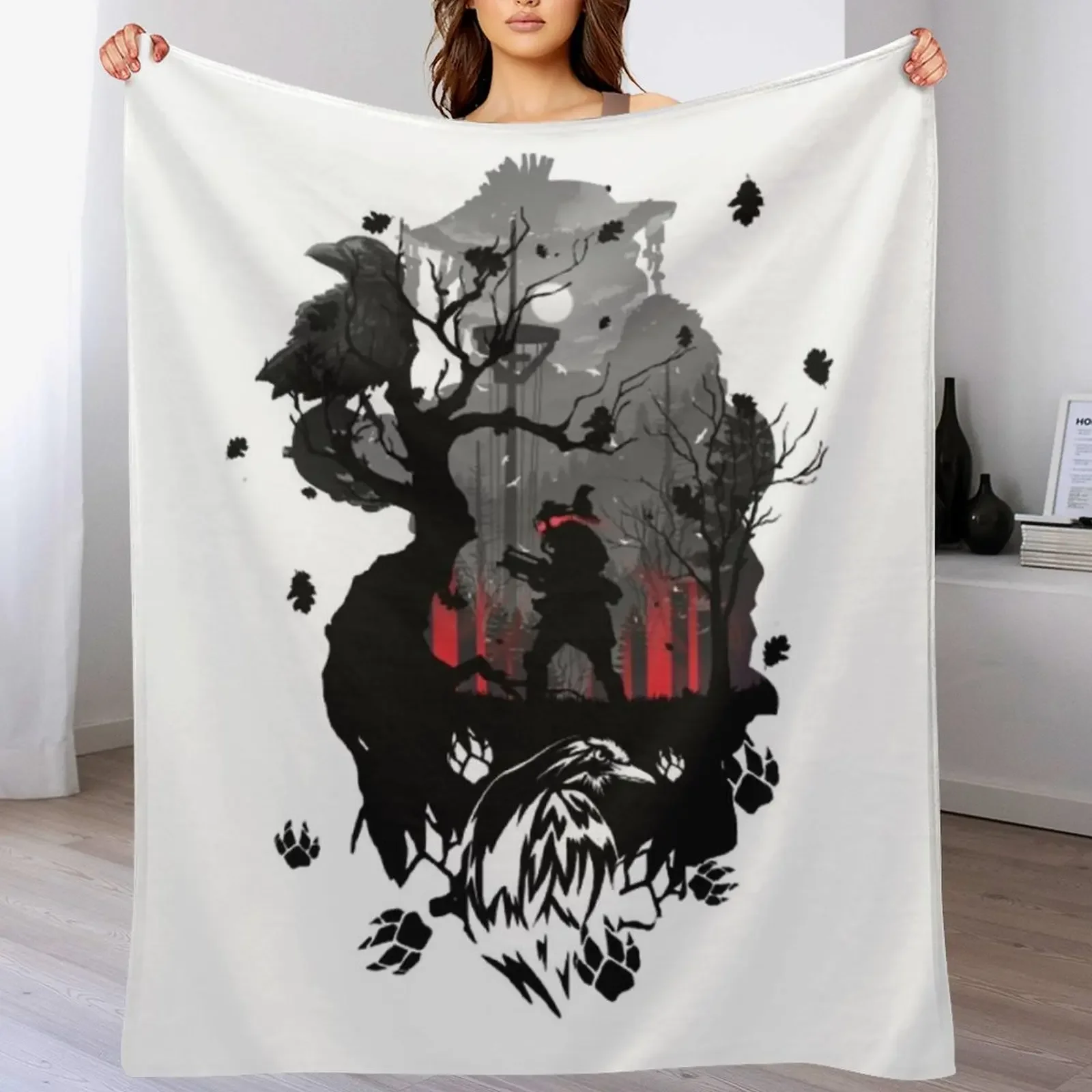 

Apex Legends Bloodhound Shirt Throw Blanket Warm Cozy Throw Blanket for Living Room Couch