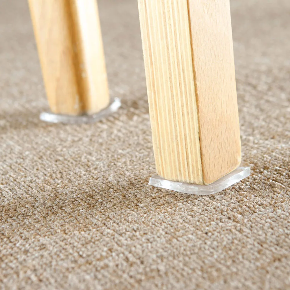 

8 шт. нескользящие мебельные накладки, гибкие эластичные мебельные захваты из искусственной кожи, противоскользящие защитные накладки для пола для стола, стула