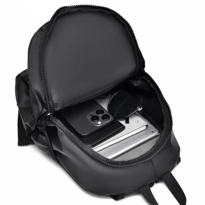 حقيبة ظهر رجالية صغيرة موضة رجل صغير الكتف المدرسية حقيبة ظهر للسفر أكسفورد القماش الذكور حقيبة الظهر 2025 في الهواء الطلق حقيبة ظهر سوداء