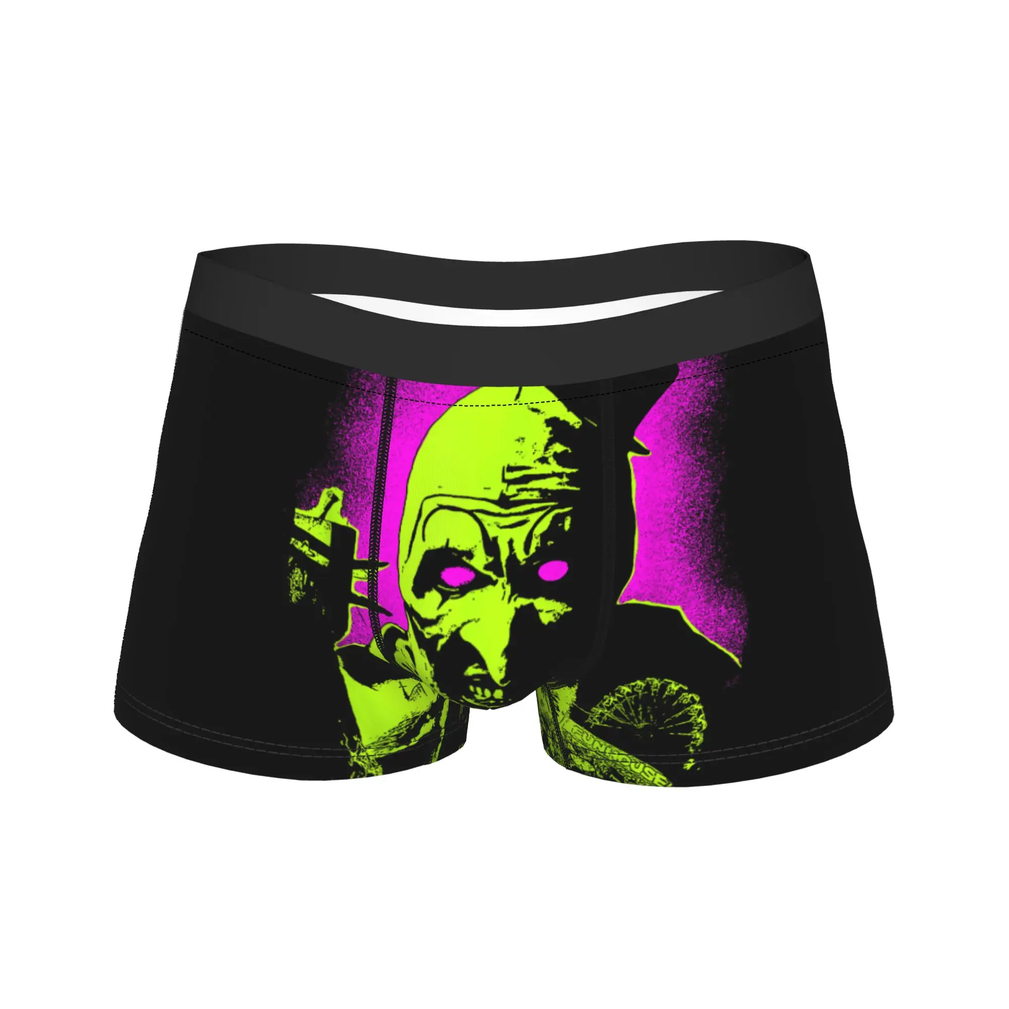 

Horror Movie Terrifier Boxershorts Pouch Underwear Quality Custom DIY Shorts Briefs Soft Trend Male Panties Plus Size
