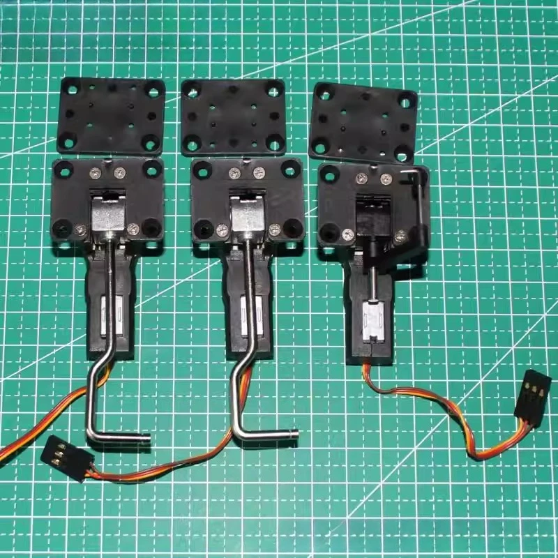 Model aircraft modification parts - 25g retractable landing gear. Front wheel with steering function. Set