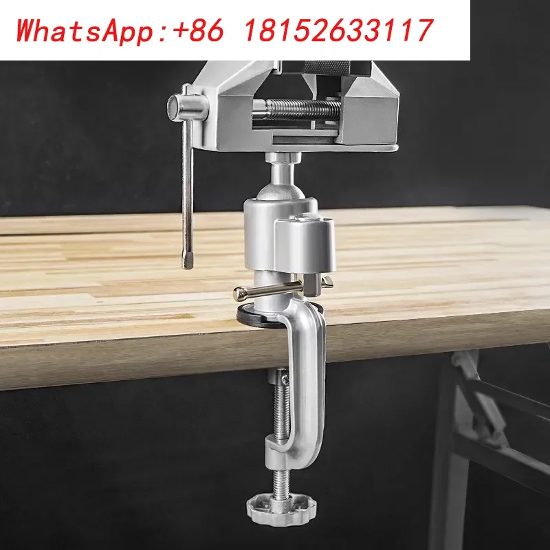 ملزمة بي بي ميني 360 ​ ​ درجة الدورية المشبك نوع مقاعد البدلاء ملزمة الجدول سبائك الألومنيوم المشبك المسطح 0-50 مللي متر مع الأكمام المطاطية مم