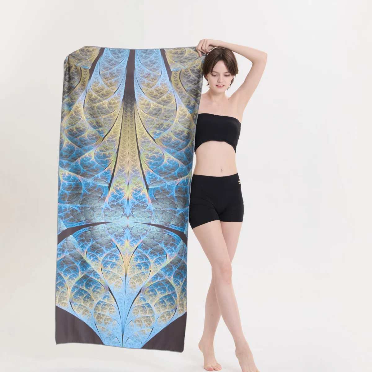 

Супер впитывающее пляжное полотенце из микрофибры в стиле бохо, быстросохнущее полотенце, дорожное полотенце, пескозащитное, мягкое, легкое, быстросохнущее для пляжного плавания