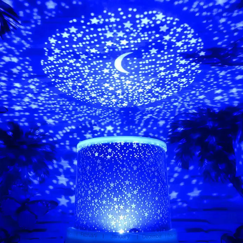 Usb Starry Sky Projection Light Ambient Light LED Night Light Bedroom Bedside Projector Photo Romantic Gift