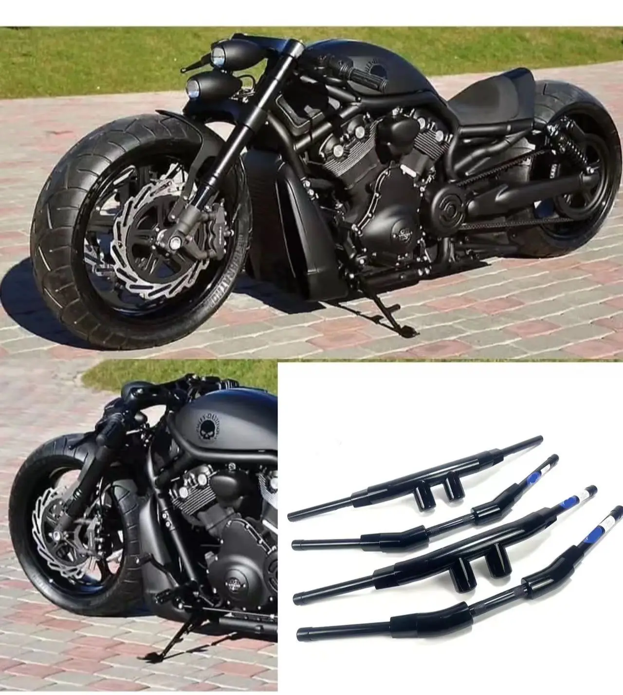 Motorcycle 2 inch Handlebars T Bar Drag Bar For Harley NIGHT ROD SPECIAL V-Rod V Rod Handlebar Modification Accessories