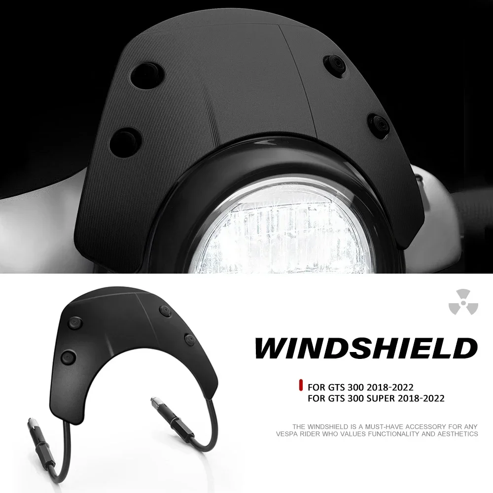 New Motorcycle Front Headlight Cover Waterproof Fairing Accessories Windshield For Vespa GTS 300 SUPER GTS300 Super 2018 - 2022