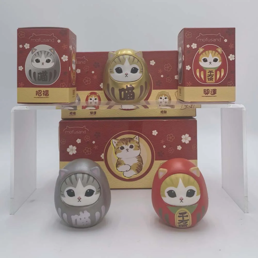 

Mofusand Egg Figure Lucky Cat Doll Model Ornament Periphery figurine model toy Car ornaments holiday birthday gifts