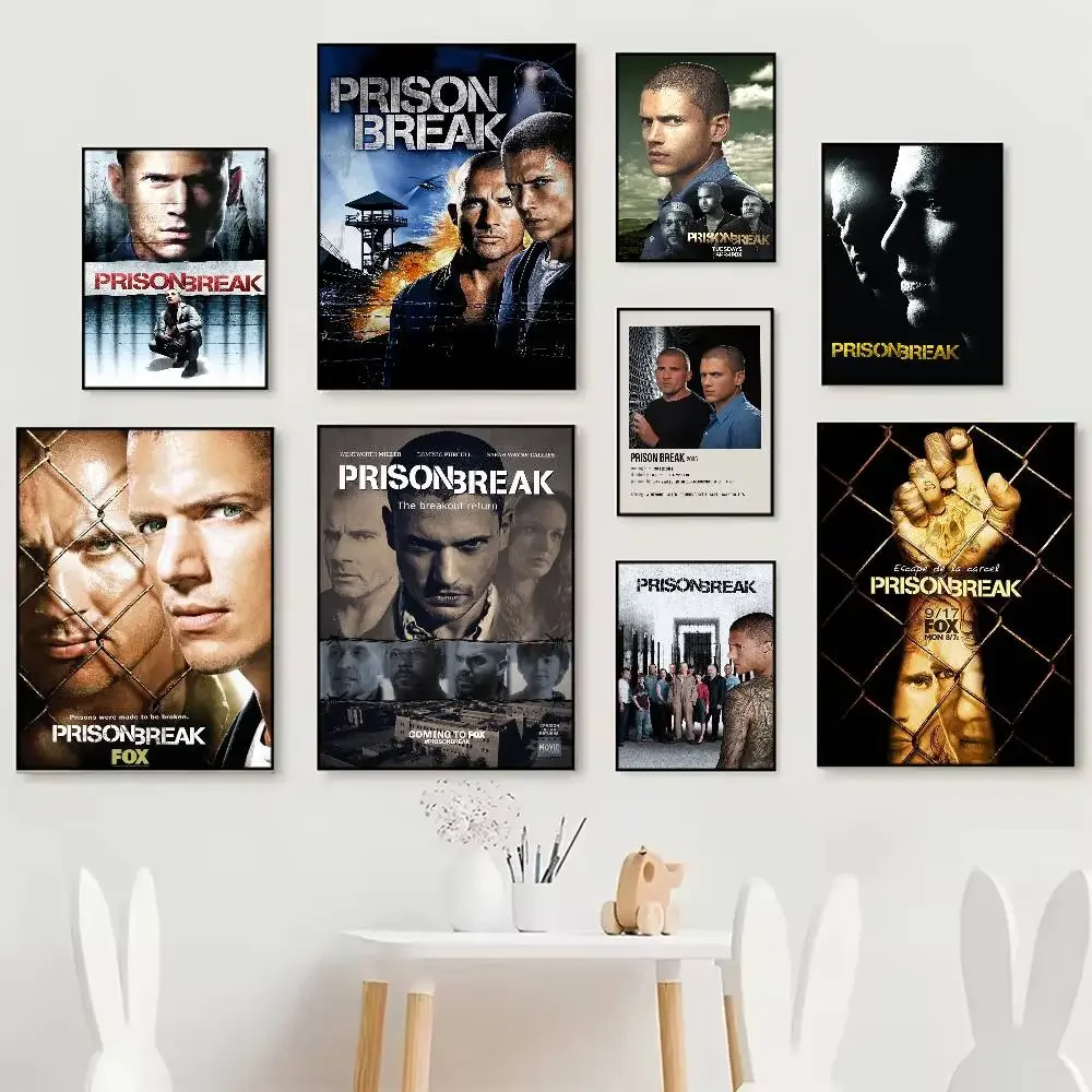 Prison Break Movie Print Art Canvas Poster HD Art Sticky Wall Waterproof Home Living Room Bedroom Bar Aesthetic Decoration