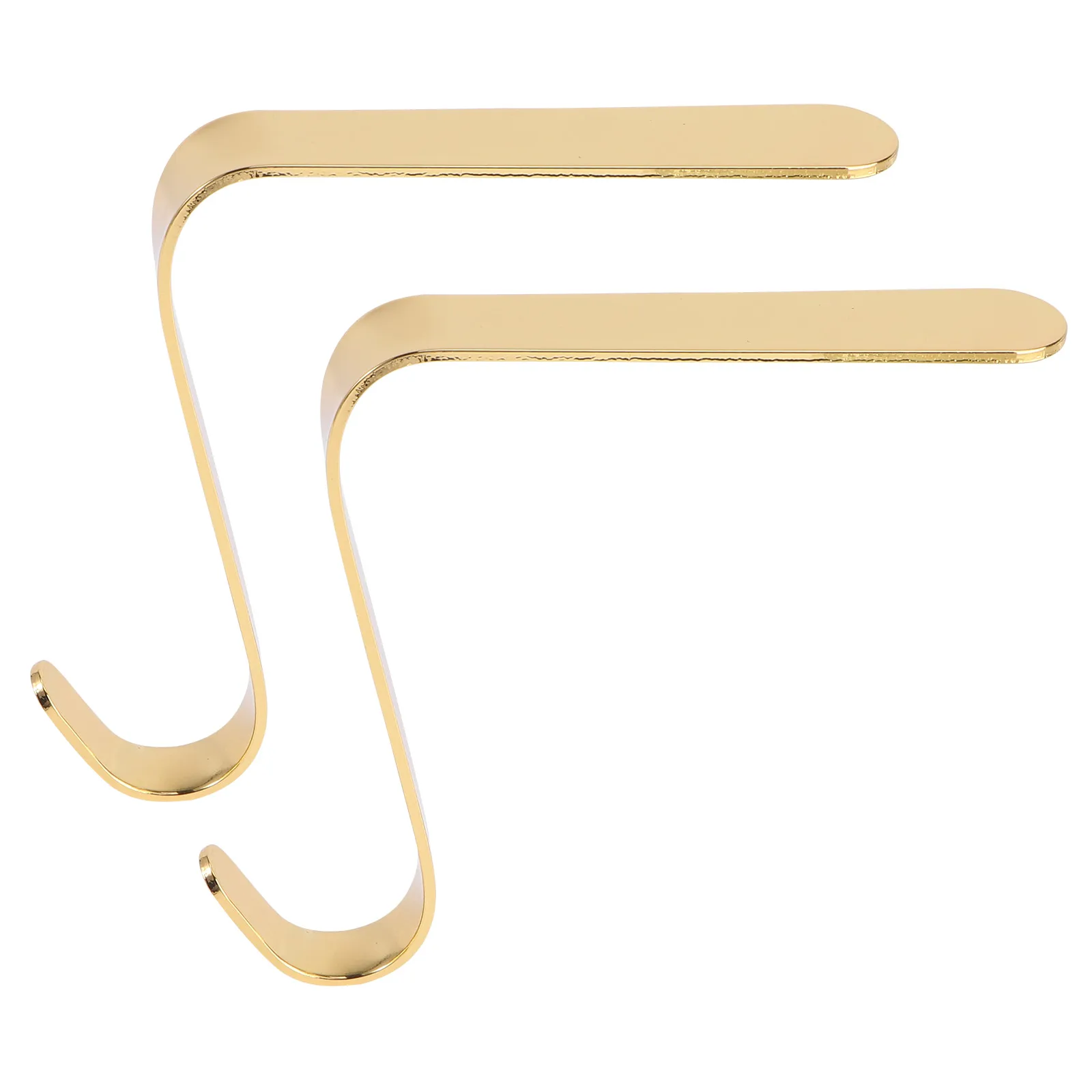 

2Pcs Christmas Stocking Hanger Xmas Fireplace Hook Zinc Alloy Mantel Hook Practical Long Lasting Use Beautiful Party