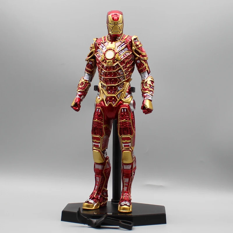 New 32cm Avengers Iron Man Mk41 Bones Retro Armor Version Action Figure Toys 1/6 Statue Model Doll Pvc Collectible Ornament Gift