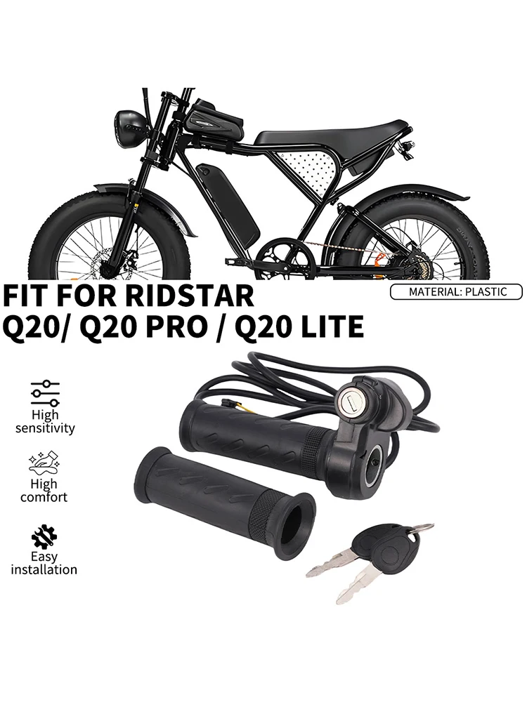 AliExpress JFGRACING Ebike Full Twist Throttle Grip with 2 Keys For Ridestar Q20  E-Bike Electric Bike