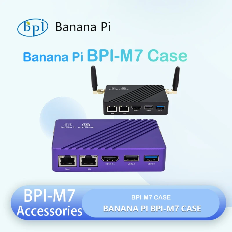 

Banana Pi BPI-M7 Cases Black or Purple for BPI-M7 Accessories