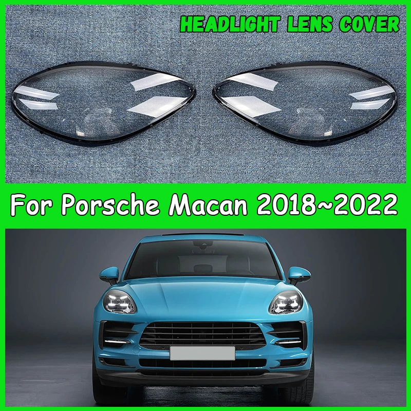 

For Porsche Macan 2018 2019 2020 2021 2022 Car Headlight Lens Cover dust cover for headlights car accessories automobil parts