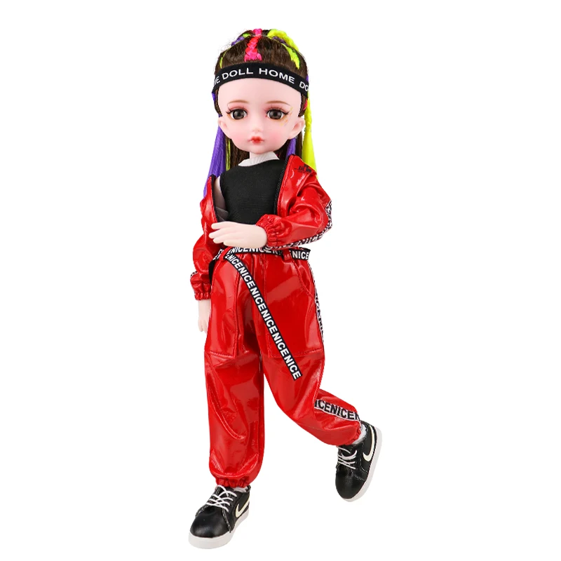 Sports Girl 1/6 Doll 30 cm Manga Face Anime eyes Nude ​Doll Girl Body 23 Movable Joints Kids Toys for Girls Children Gift