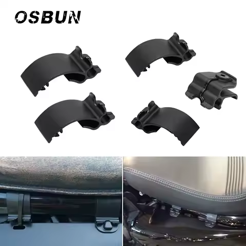 For Harley Sportster XL883 XL1200 48 72 2004-2021 Motorcycle Black Side Battery Cover Clips Mount Clamp Right Left