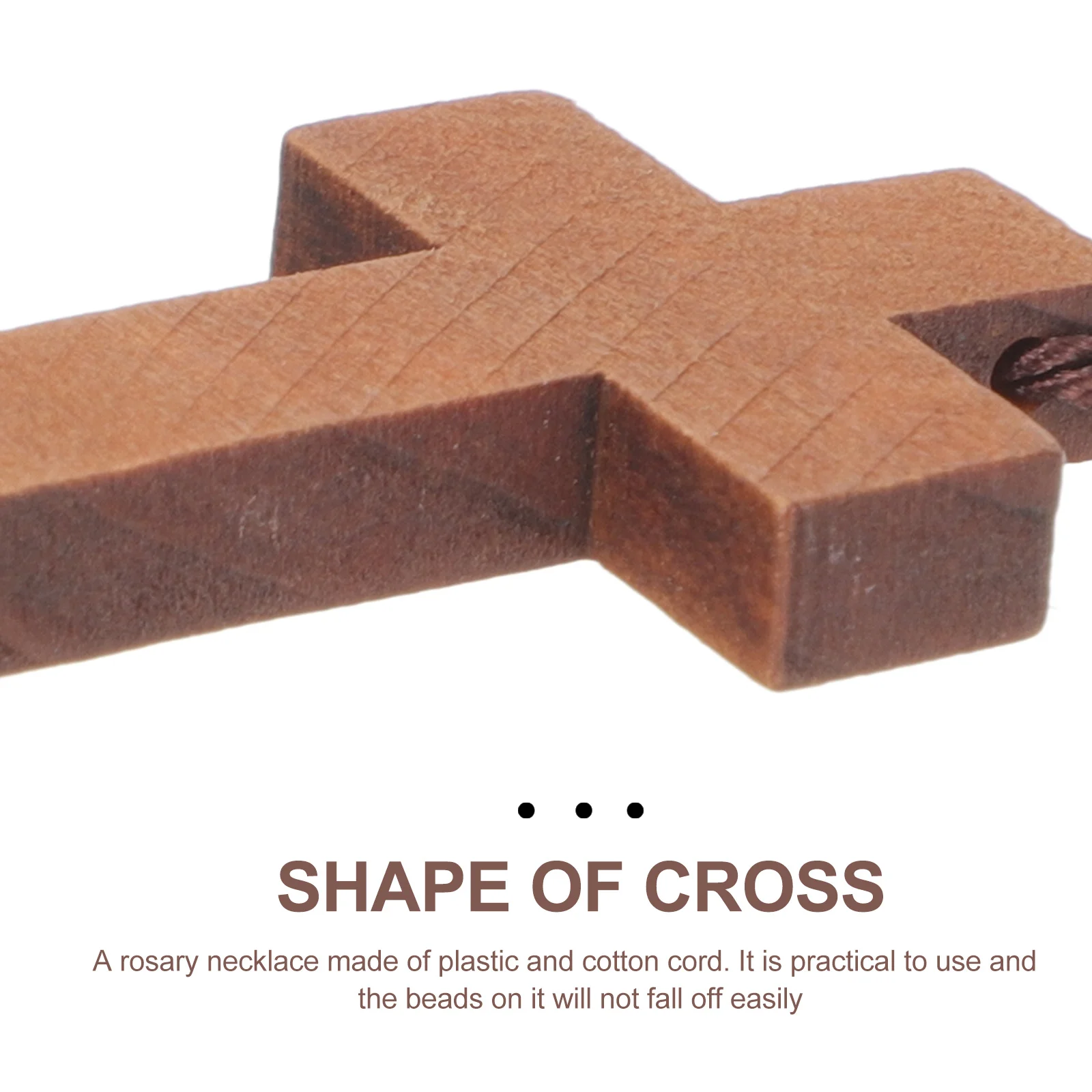 قلادة صليب من الخرز التقليدي مكونة من قطعتين، مصنوعة يدويًا، أنيقة وعصرية، مثالية للارتداء اليومي وتجلب الانتباه