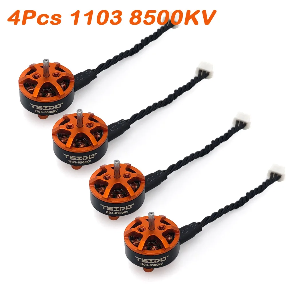 YSIDO 4 STUKS Borstelloze 1604 1505 1404 1303 1204 1104 1103 Motor voor RC FPV Freestyle Quadcopter Vaste vleugel Racing Drone DIY Onderdelen