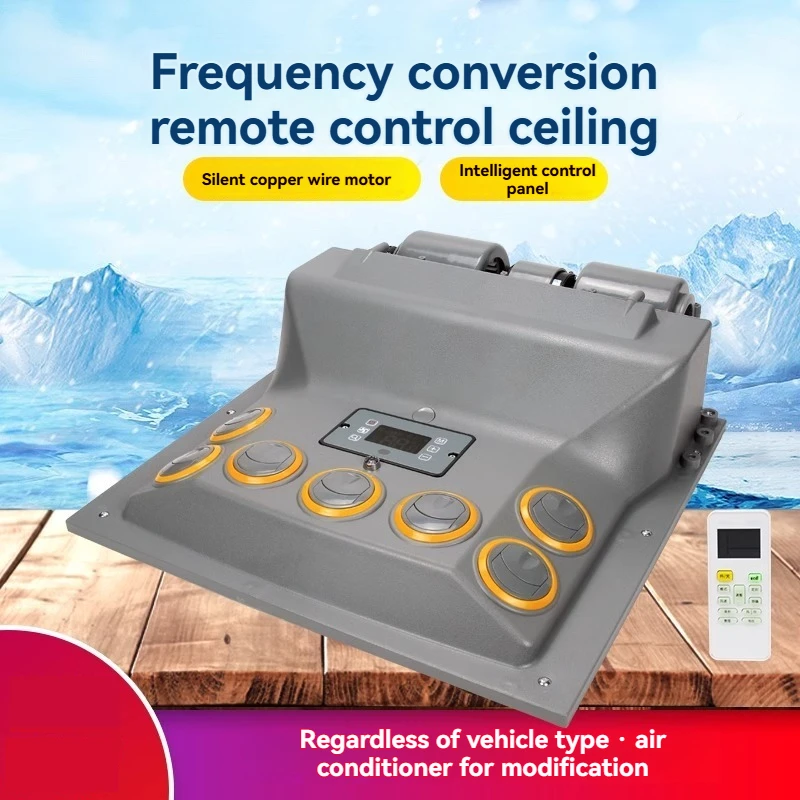 Automotive Ceiling Air Conditioning 24V Harvester Excavator Vehicle Refrigeration Refitted Overhead Evaporator Assembly 12v