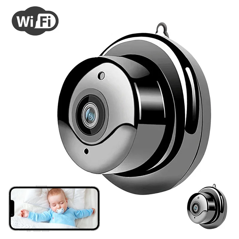 1080P HD WiFi Security Camera with IR Night Vision Motion Detection Alert AP Hotspot Remote View TF Card Storage Easy 3-Step Set