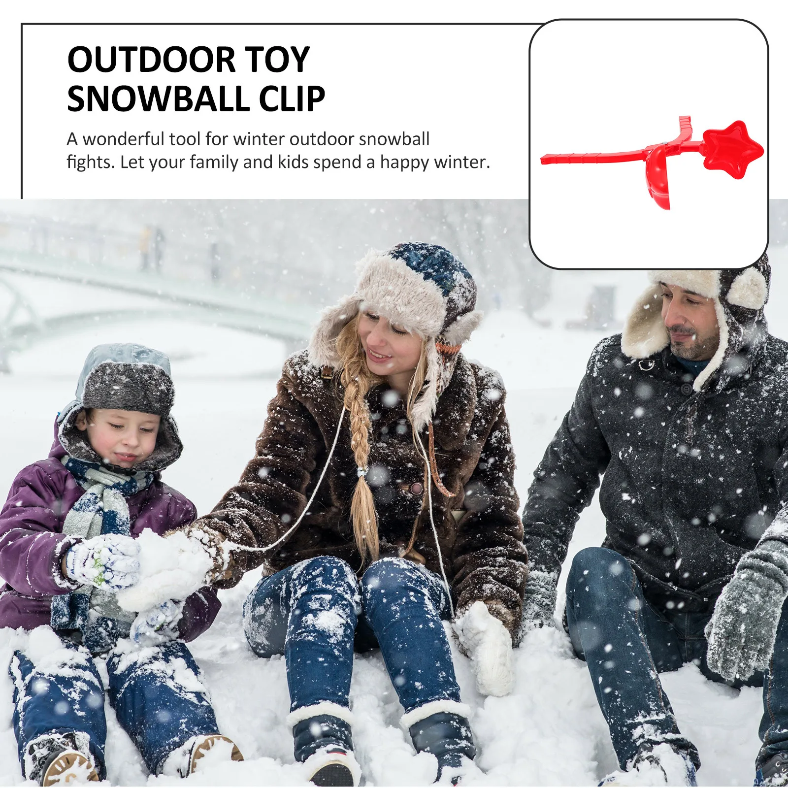 Winter voor kinderen Outdoor Sneeuwclip Vechtspeelgoed Spelklem voor nat zand Modder Winterclip Spelen
