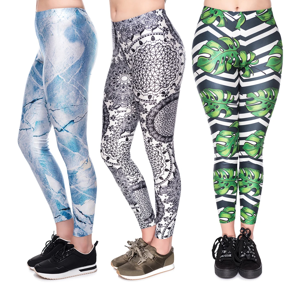 Sexy Yoga Pants Women Flower High Waist Sports Leggings Girl Tights Push Up Trainer Running Trousers Workout Tummy Control 2025