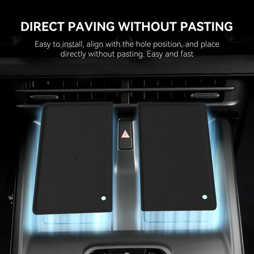 Car Wireless Charging Anti Slip Mat For BZ4X Or BZ 2026 Central Console Silicone Phone Charging Mat Shockproof Dustproof Tray