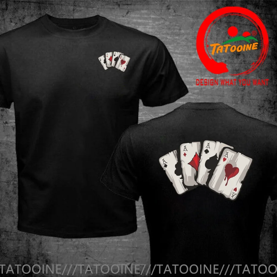real-cool-four-aces-ポーカーカード-tシャツ-メンズ-ファッション-トレンド-カジュアルウェア-スタイリッシュトップス-ティーシャツ-レジャーtシャツ-メンズtシャツ