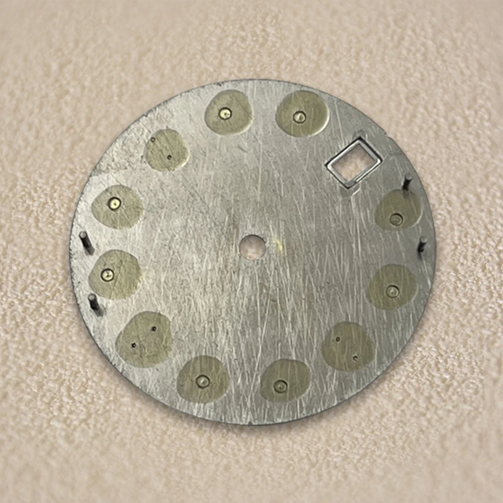 Quadrante in meteorite da 28,5 mm S Logo NH35/NH36 Movimento automatico giapponese C3 Orologi luminosi verdi Accessori modificati Grigio/Nero