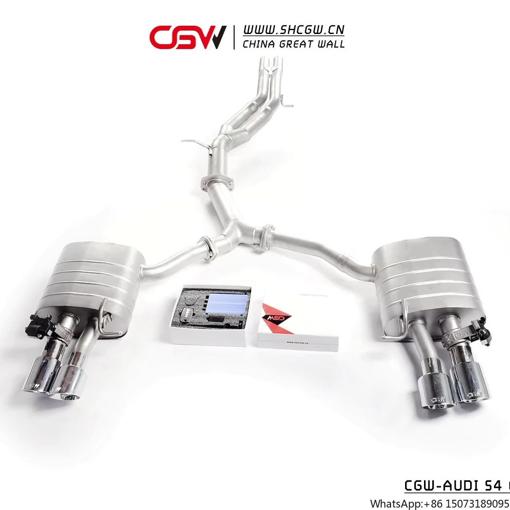 

Активная звуковая система выхлопа из нержавеющей стали 304 с электроклапанами для S4 B9 B9.5 3.0T 2020-2024