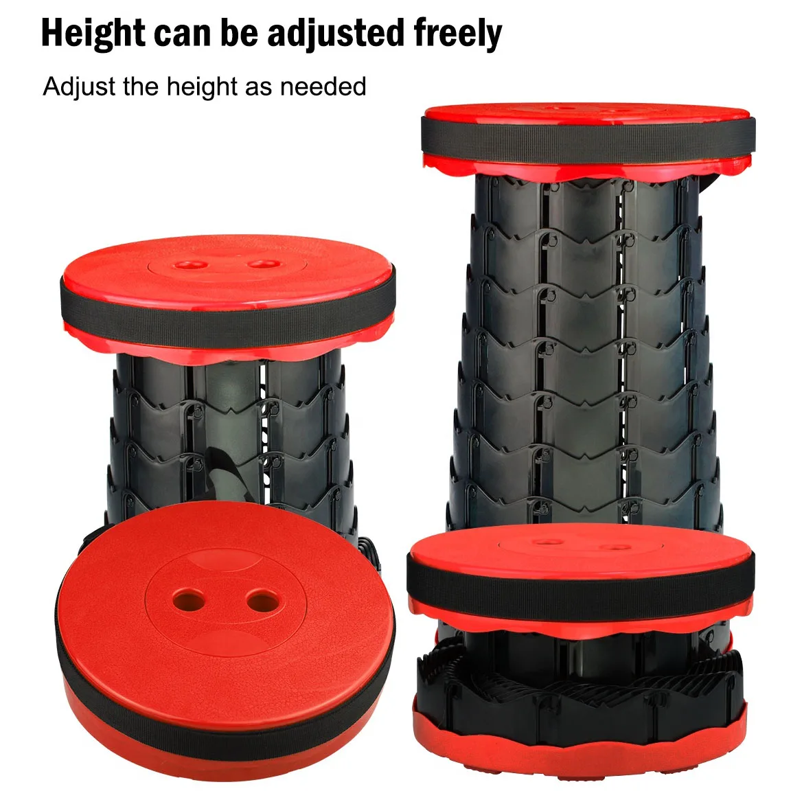 Imagen 5: Silla Plegable y Retráctil para Adultos, Muebles Telescópicos Plegables para Acampar, Pescar y Cazar
