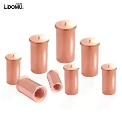 100pcs Copper plated carbon steel weld nut with welding spot, internal threads welding nuts