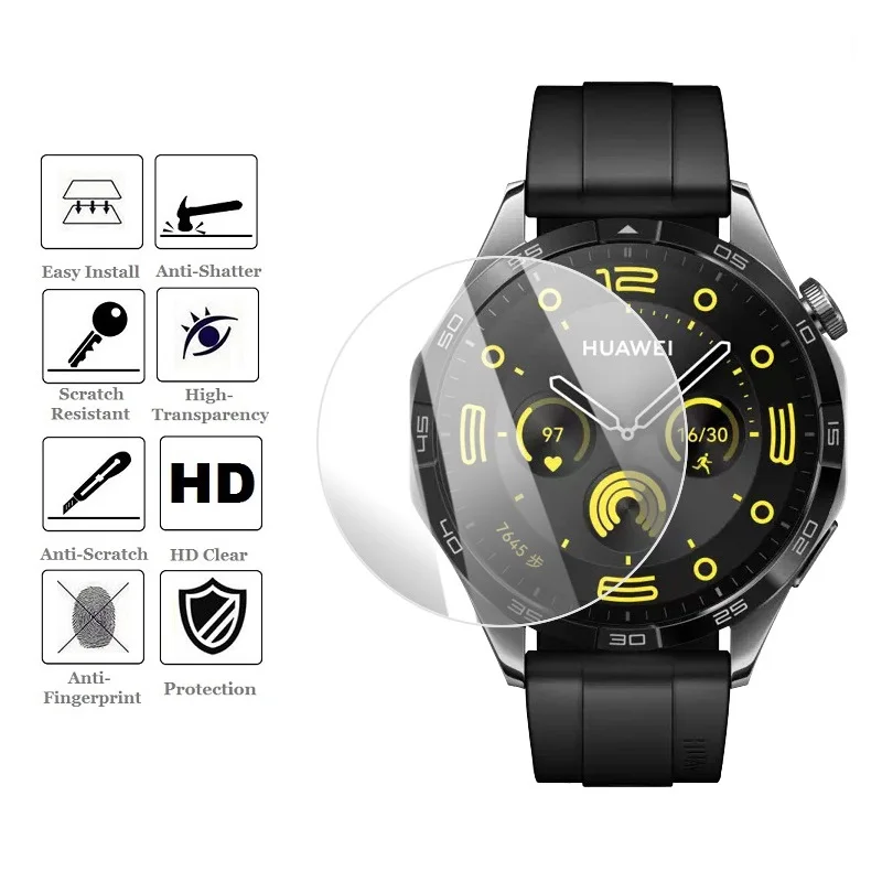 100PCS Smart Watch Screen Protector for Huawei Watch GT4 46MM 41MM Tempered Glass Anti-Scratch Protective Film