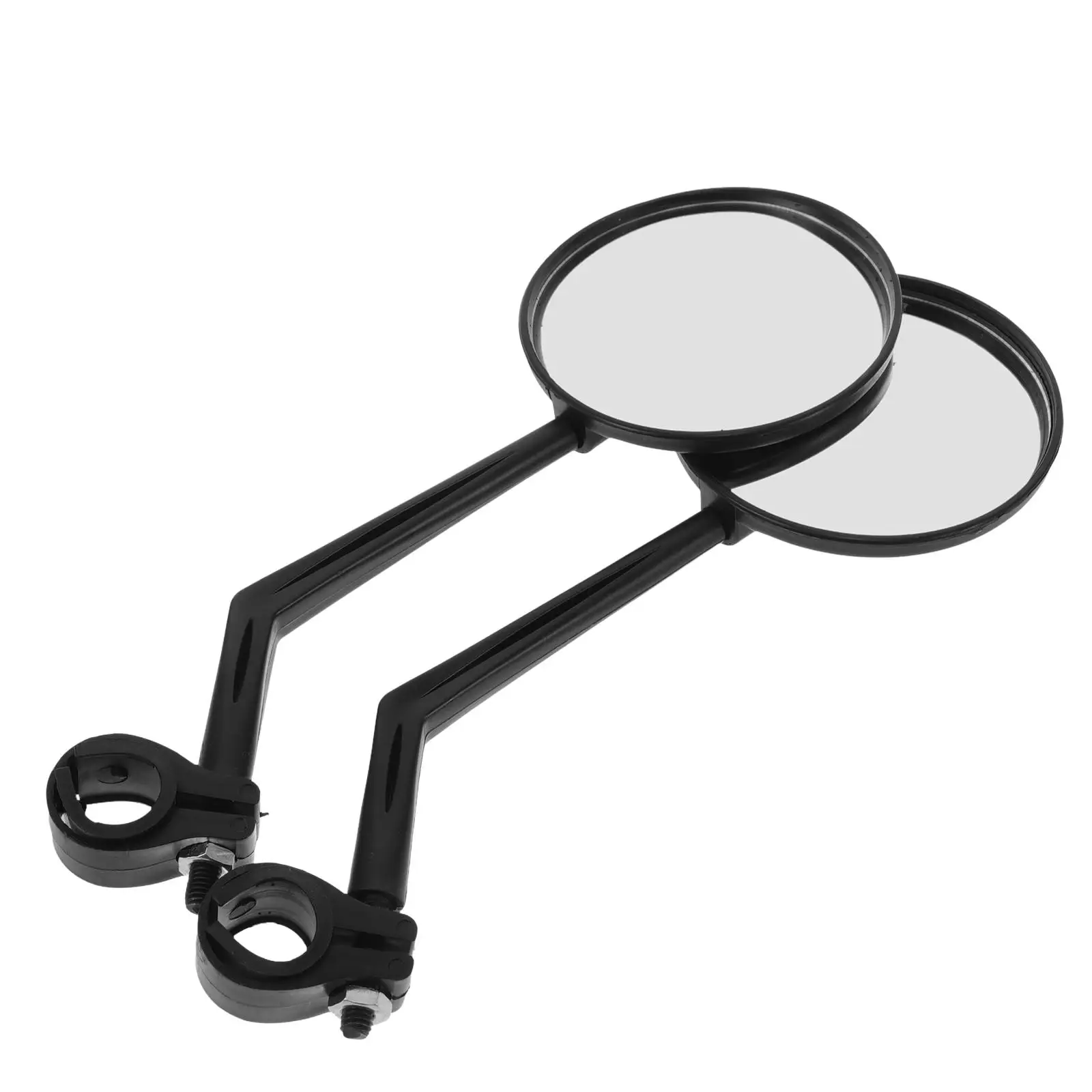 

2Pcs Rear View Mirror 360Degree Rotatable Convex Design Universal Scooter Bike Motorcycle Mirrors Black Color Handlebars Mount