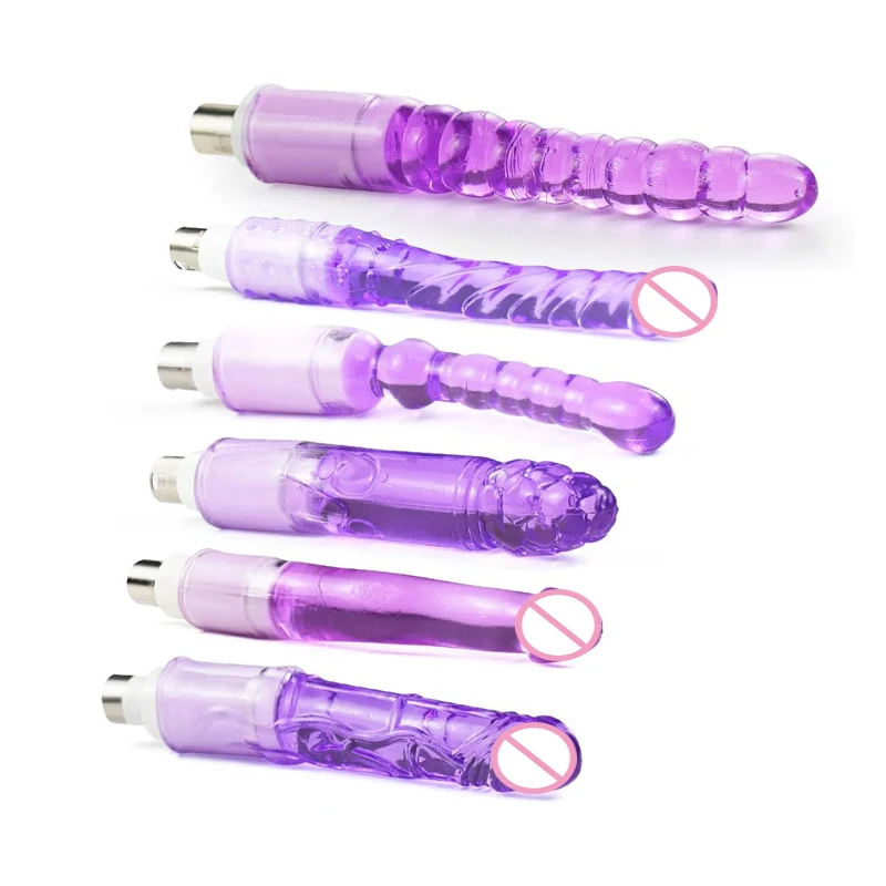 Classic Sex Machine Dildos Anexos para Homens e Mulheres, Masturbação Soft Anal Plugs Brinquedos, 3XLR