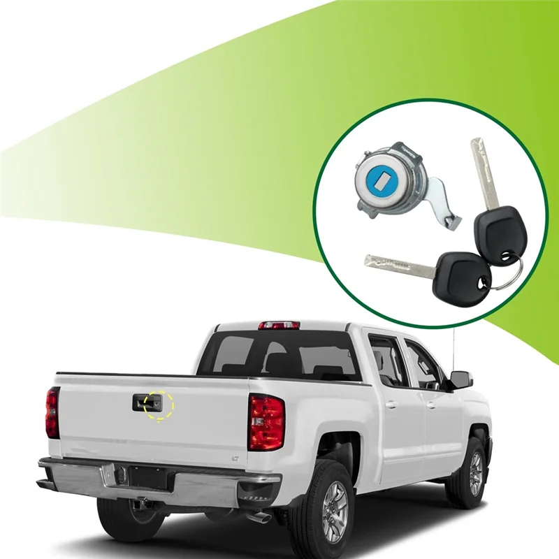 

Rear Tailgate Lock Cylinder For Chevy Silverado GMC Sierra Canyon Replaces 23338181 23371760