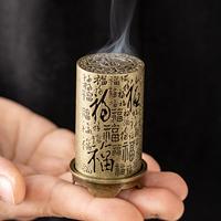 Incense Burner Metal Vertica Zinc Alloy Incense Holder Home Decoration for Church Temple Yoga Room Meditation Space Ceremony