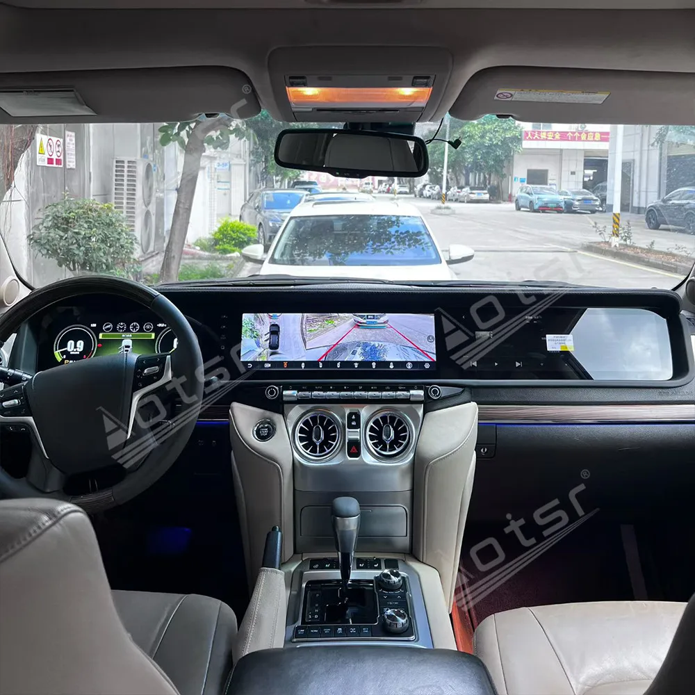 Android Triple Screen Multimedia Display For Toyota Land Cruiser LC200 Upgrade To LC500 2008-2015 Car Radio Navigation Carplay