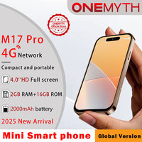 New ONEMYTH M17 Pro Mini Smartphone 4G Dual SIM 4.0-inch HD 2000mAh WIFI 2GB+16GB Android 12 Play Store Small Phone