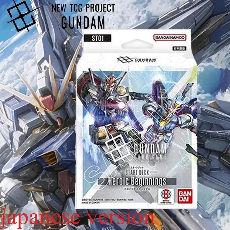 

Официальная колода Gundam TCG GCG Start ST01 ST02 ST03 ST04 Японская версия Bandai Карточная игра Запечатанная предварительно сборная колода