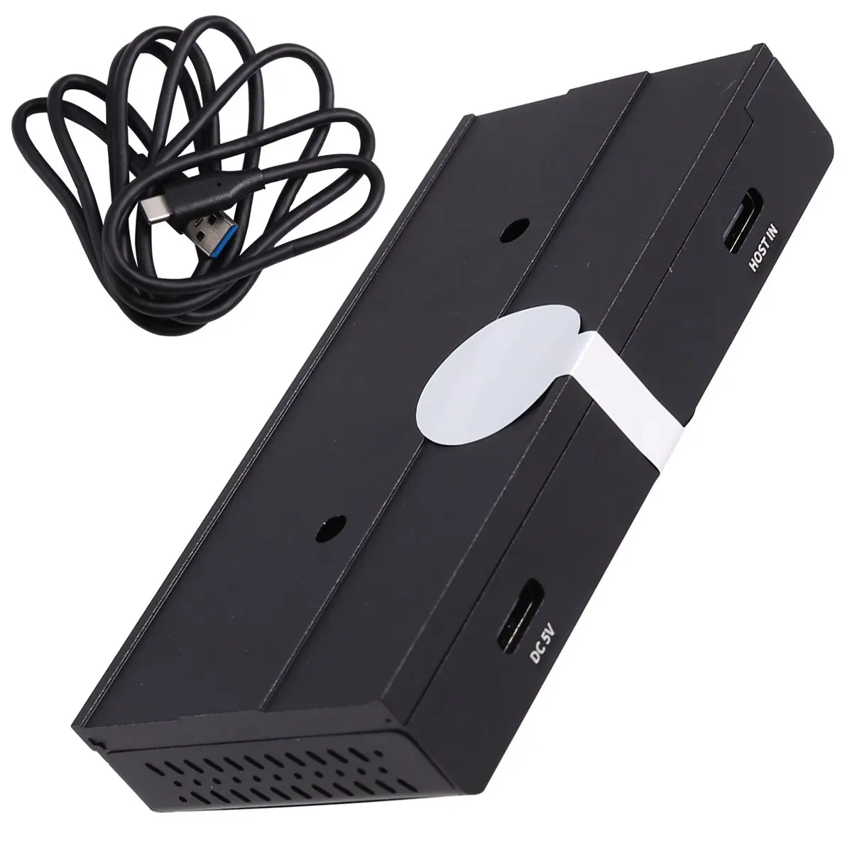 doyme 10Gbps USB Hub Magnetic Desk Rail Splitter Adapter for PC Macbook Laptop Accessory