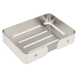 Stainless Steel Soap Dish Wall Mounted Soap Holder Bathroom Soap Saver Tray