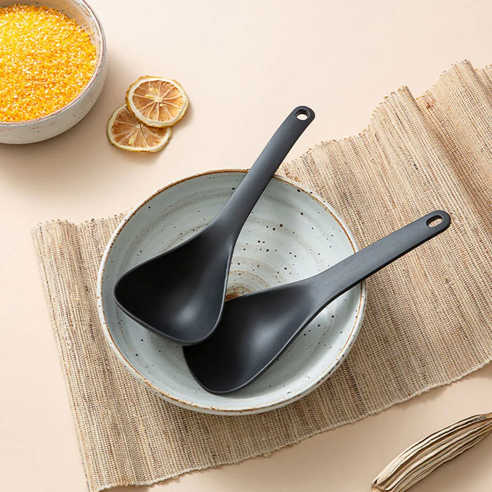 

Soup Spoon Scoop Ladle Paddle Server Spatula for Kitchen Rice Cooker Silicone Rice Scooper Reusable Compact Kitchen