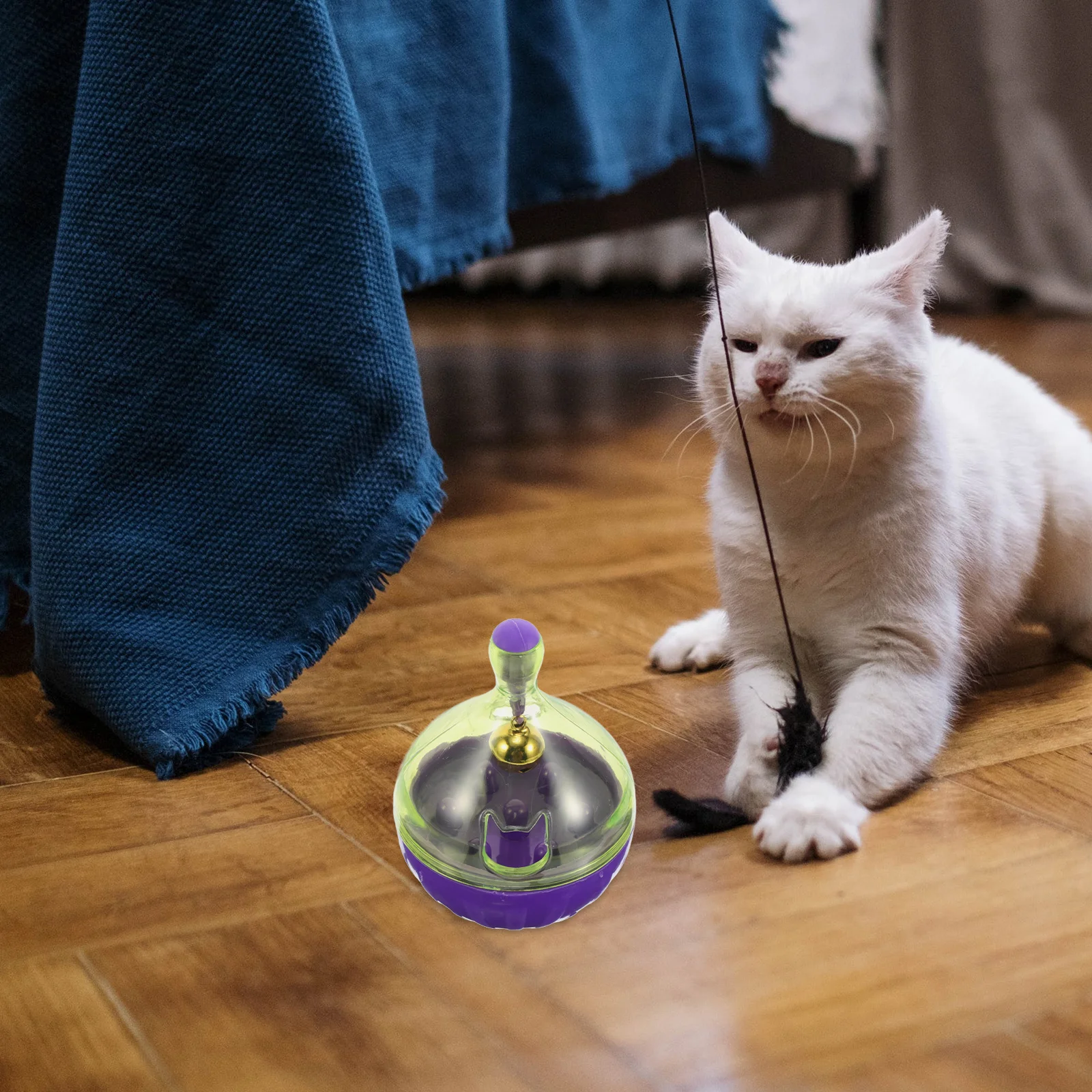 

Dog Treat Dispenser Interactive Cat Feeder Tumbler Slow Feeding for Indoor Pets Cat Treat Dispenser