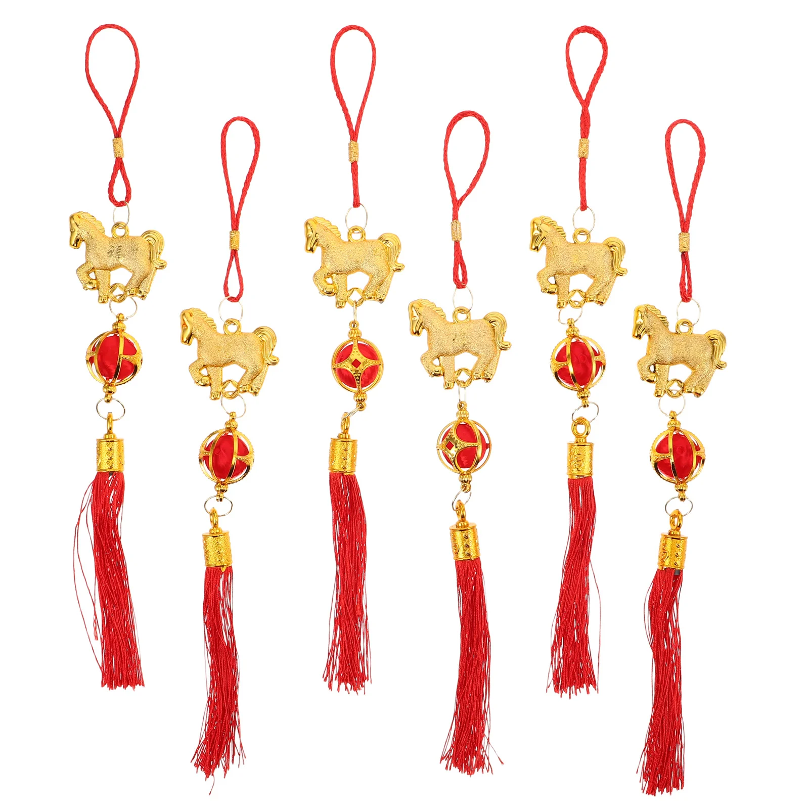1 مجموعة السنة الصينية التقليدية الجديدة معلقة قلادة الحصان تصميم مهرجان الديكور مهرجان الربيع محظوظ عقدة جدار زخرفة #2