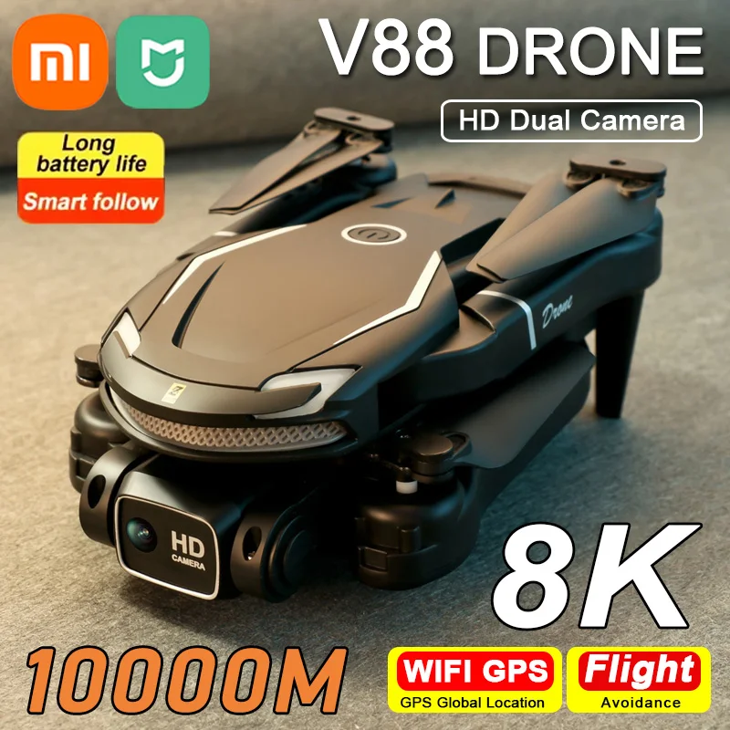 Xiaomi Mijia V88 Drone 8K Professional HD Aerial Photography 5G GPS Remote Control Aircraft HD Dual Camera Quadcopter Toy UAV